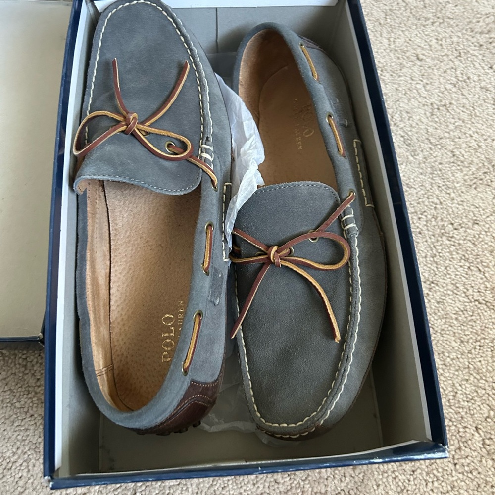Polo Ralph Lauren Gray Loafers